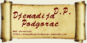 Đenadija Podgorac vizit kartica